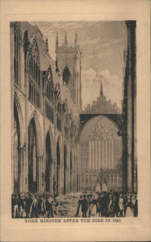 York Minster After the Fire in 1840 United Kingdom
