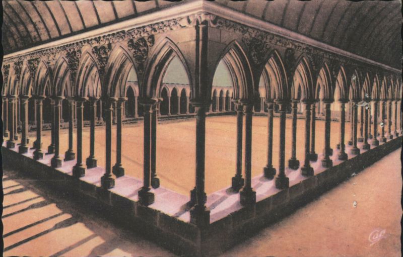 Mont Saint-Michel Cloister France
