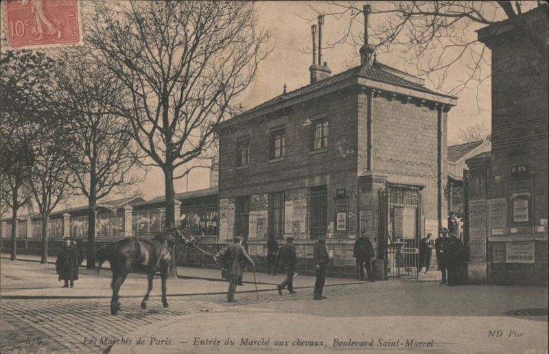 Horse Market Entrance, Boulevard Saint-Marcel, Paris France