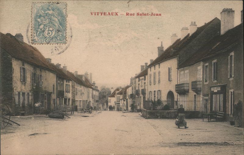 Vitteaux - Rue Saint-Jean Street Scene France