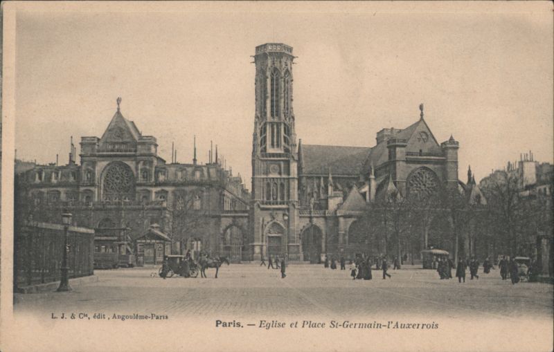 Église et Place St-Germain-l'Auxerrois, Paris France
