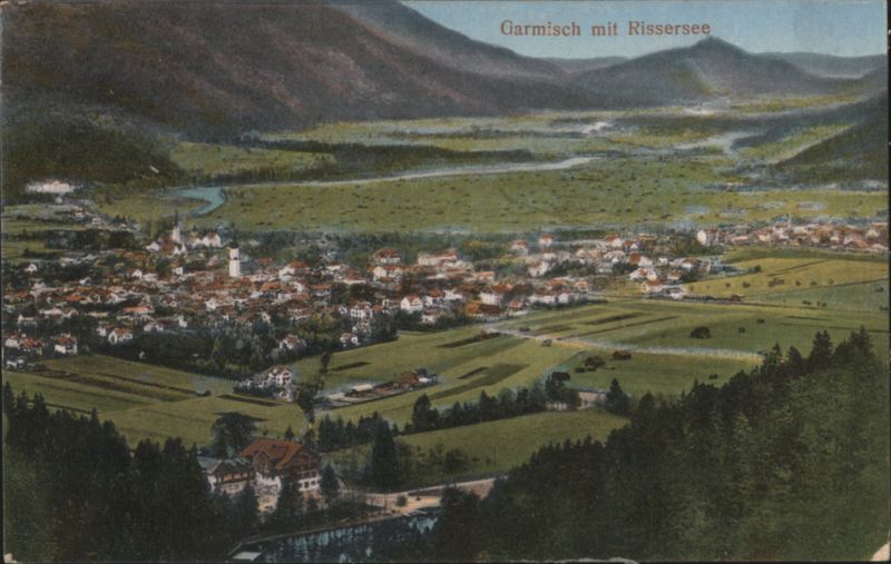 Garmisch with Rissersee, Loisachtal, Bobstädt View Garmisch-Partenkirchen Germany