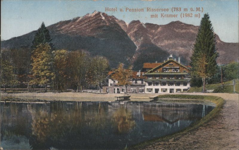 Hotel u. Pension Rissersee with Kramer Mountain Garmisch Germany