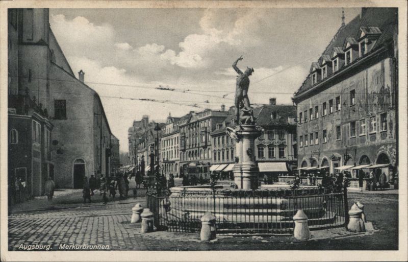 Augsburg, Merkurbrunnen Germany