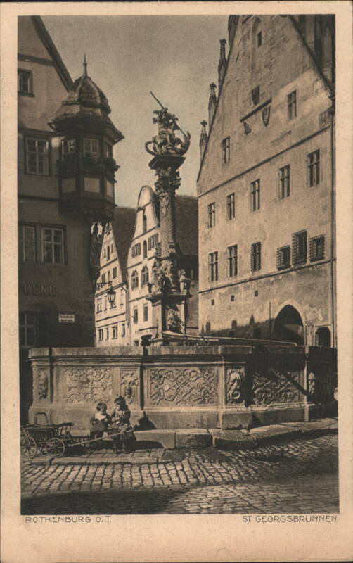 St. Georgsbrunnen, Rothenburg ob der Tauber Germany