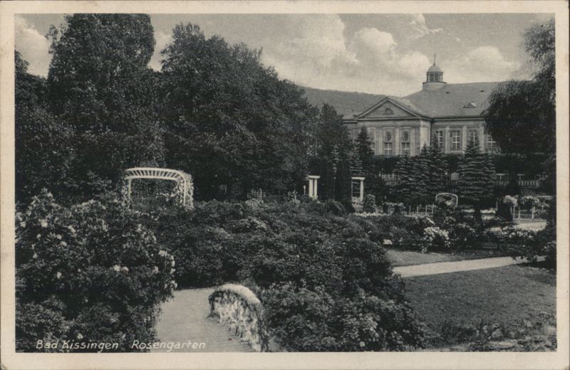 Bad Kissingen Rosengarten, Large Building & Gardens Germany
