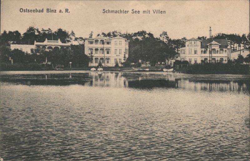 Schmachter See mit Villen, Ostseebad Binz a. R. Germany