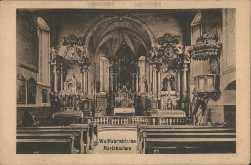 Wallfahrtskirche Mariabuchen Church Interior Germany