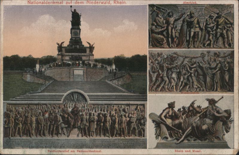Nationaldenkmal Niederwald, Rhine River Germany