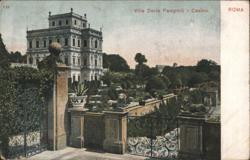 Villa Doria Pamphilj Casino with Gardens Rome Italy