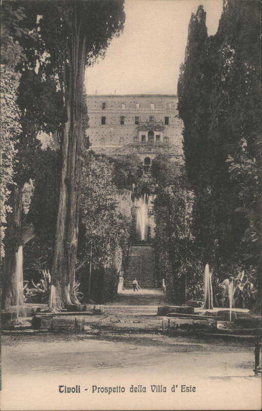 Tivoli - Prospetto della Villa d' Este Italy