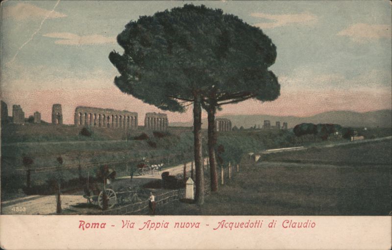 Via Appia Nuova, Claudian Aqueducts Rome Italy
