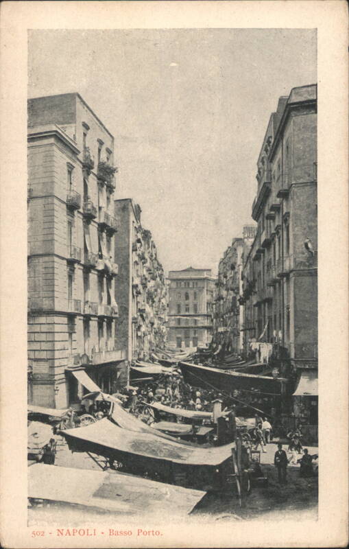 Napoli Basso Porto Market Street Italy