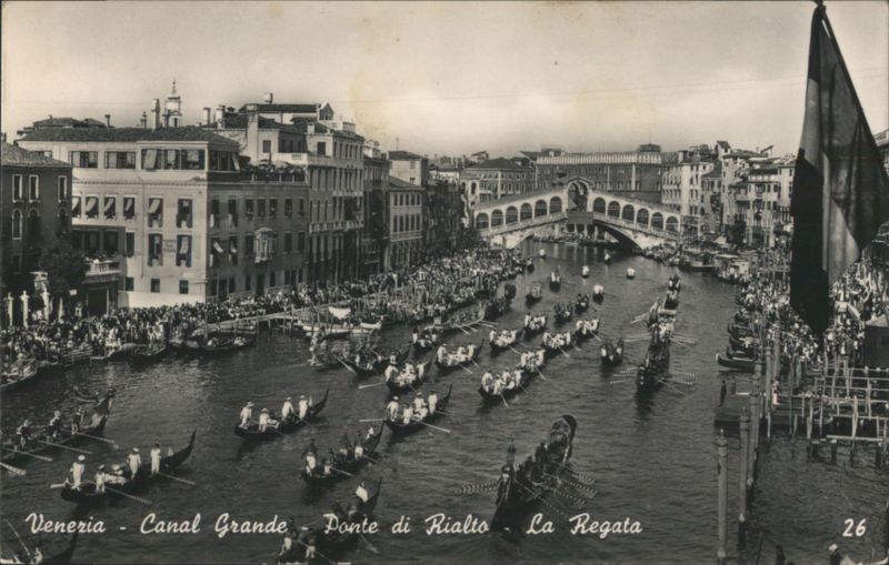 Grand Canal, Rialto Bridge, The Regatta Venice Italy