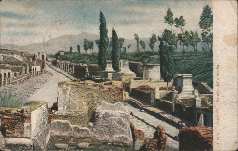 Pompeii, Street of Tombs Italy