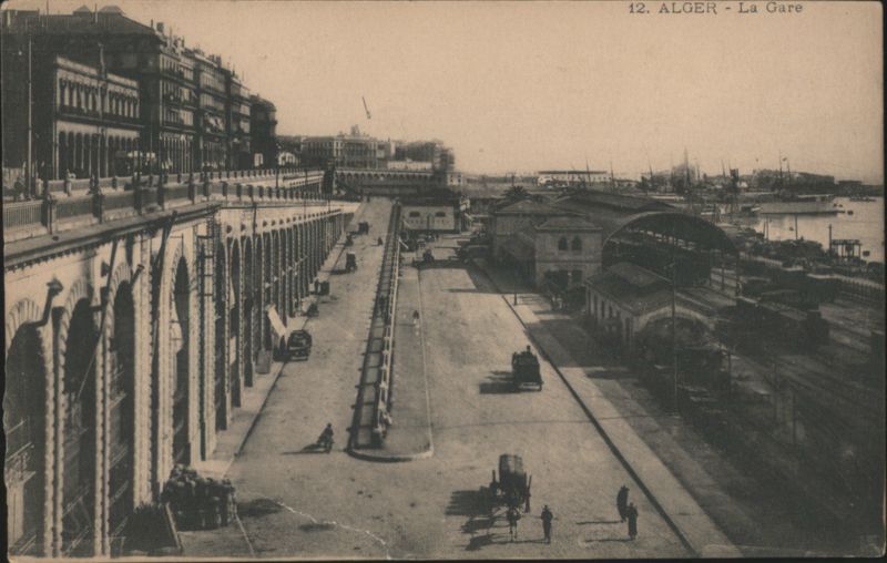 Alger Train Station & Harbor Algiers Algeria Africa