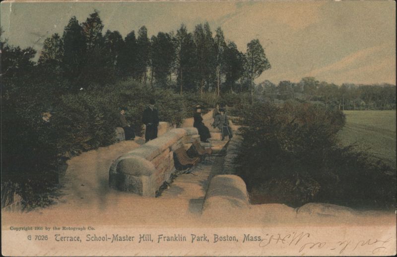 Terrace, School-Master Hill, Franklin Park, Boston, MA Massachusetts