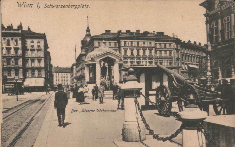 Wien Schwarzenbergplatz, Eiserne Wehrmann Cannon Austria
