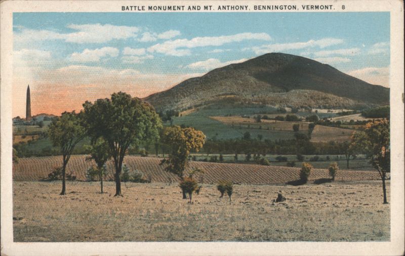 Battle Monument and Mt. Anthony Bennington Vermont