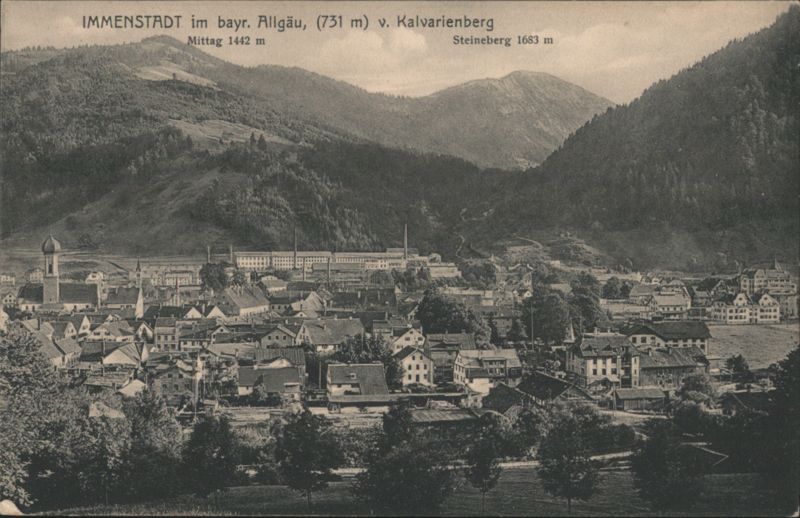 Immenstadt im bayr. Allgäu from Kalvarienberg Germany