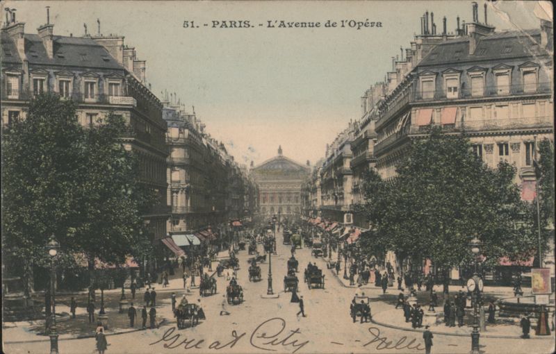 L'Avenue de l'Opéra, Paris France