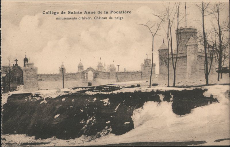 Collège de Sainte-Anne de la Pocatière, Château de neige Sainte-Anne-de-la-Pocatière QC Canada