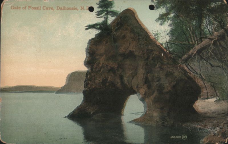 Gate of Fossil Cave, Dalhousie, NB Canada New Brunswick