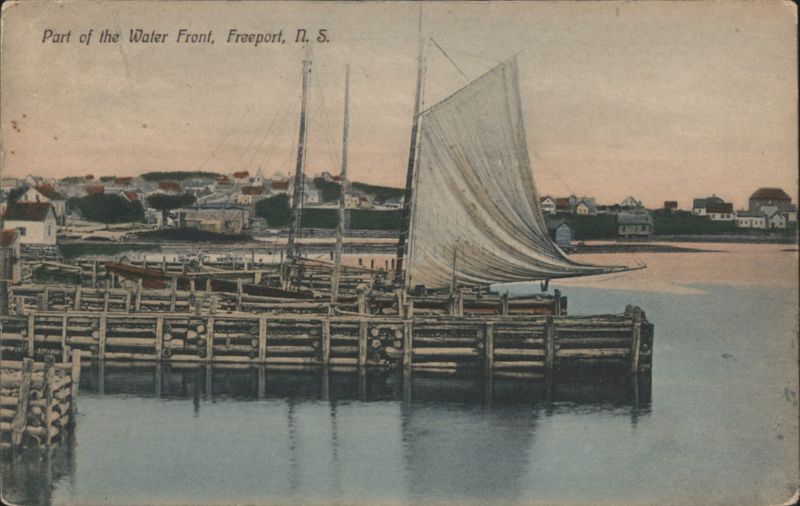 Water Front with Sailboats, Freeport, NS Canada Nova Scotia