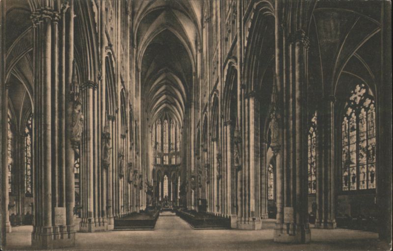 Cologne Cathedral Interior, Nave and Aisles Germany