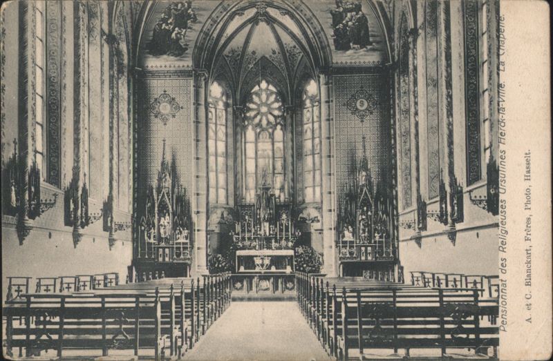 Ursuline Convent Chapel Interior, Herck-la-Ville Belgium