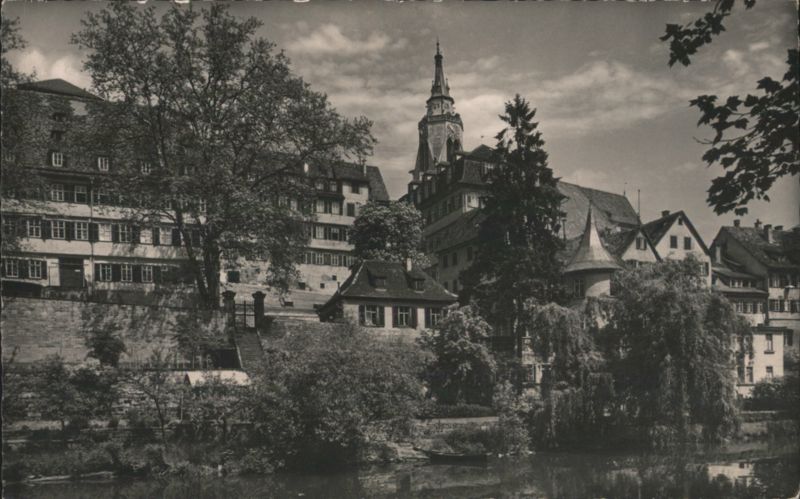 Tübingen am Neckar, Stiftskirche mit Hölderlinturm Germany