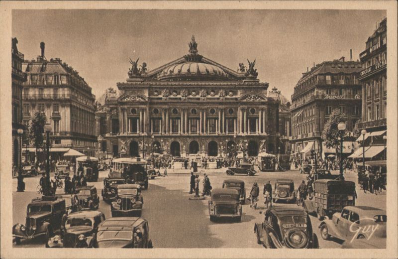 Place de l'Opéra and Opéra House, Paris France