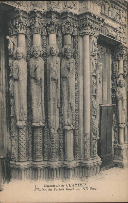 Chartres Cathedral Royal Portal Pillars France