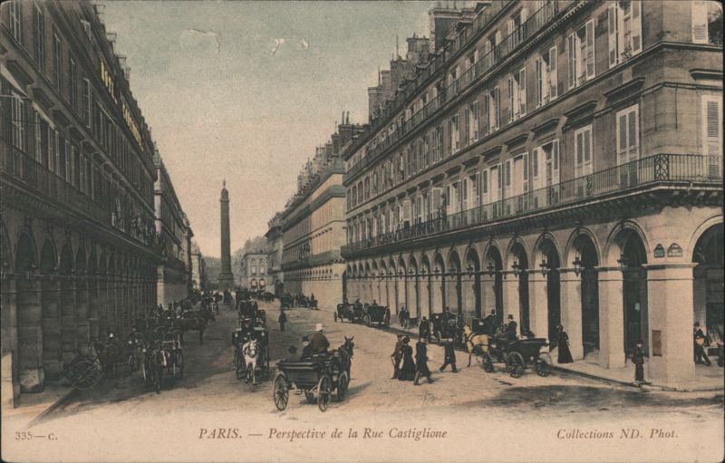 Perspective de la Rue Castiglione Paris France