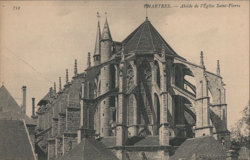 Abside de l'Église Saint-Pierre, Chartres France