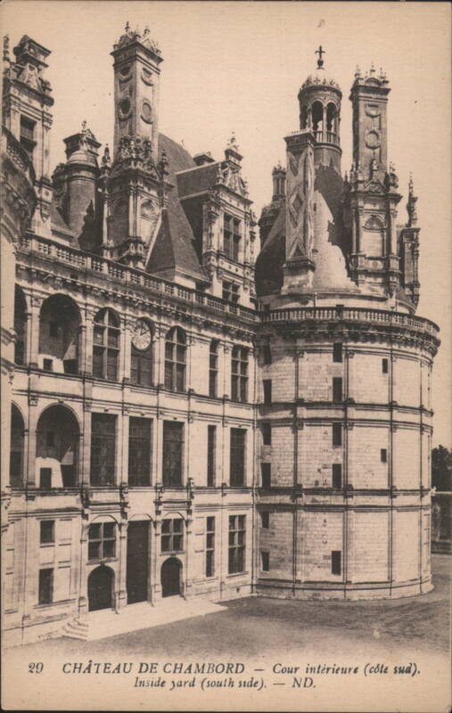 Château de Chambord, South Side Inner Courtyard France