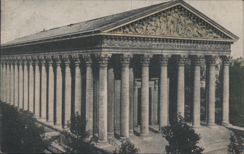 La Madeleine Church, Paris - Columns & Pediment France