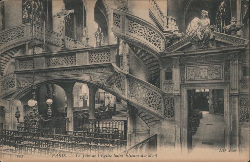 Le Jubé de l'Église Saint-Étienne-du-Mont, Paris France