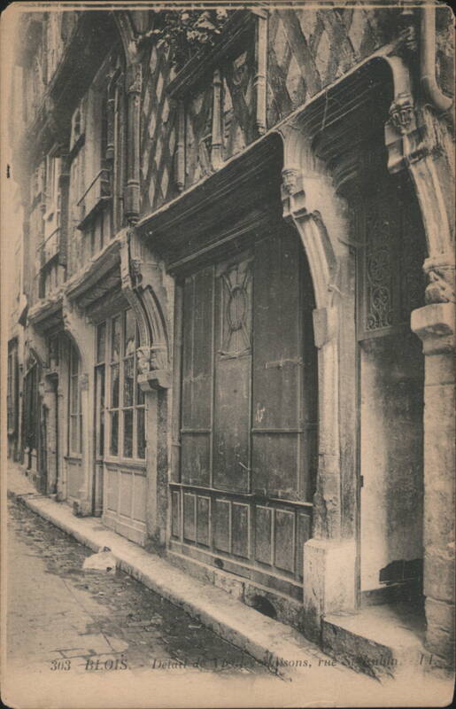 Old Houses Detail, Rue St Laumlia, Blois France