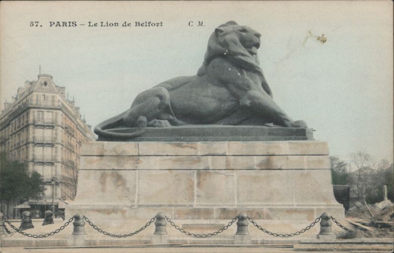 Le Lion de Belfort, Paris France