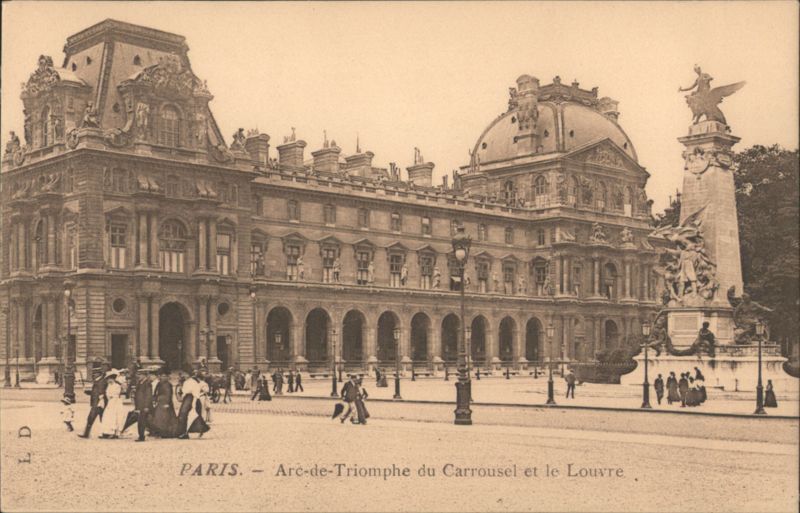 Arc-de-Triomphe du Carrousel et le Louvre, Paris France