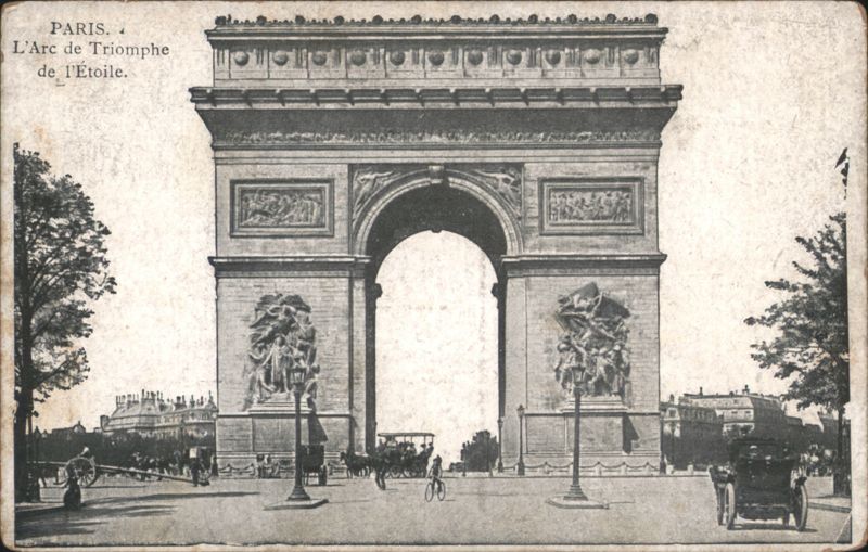 Arc de Triomphe de l'Étoile, Paris France