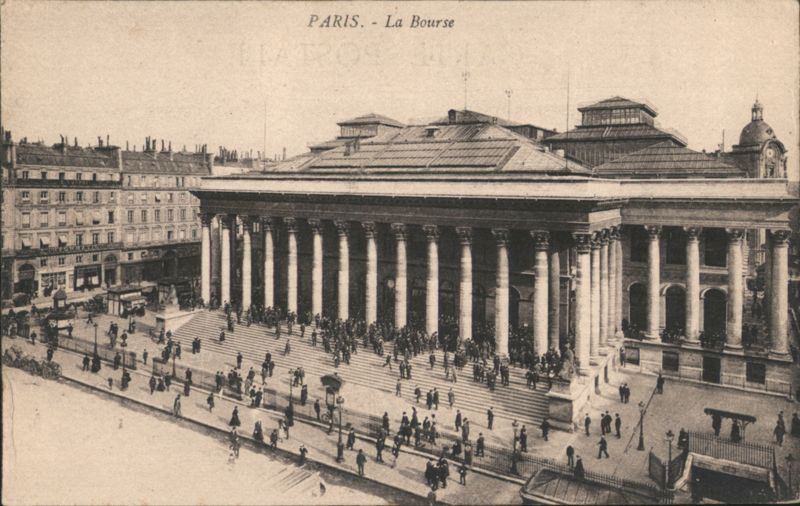 Paris La Bourse (Stock Exchange) with Grand Staircase France