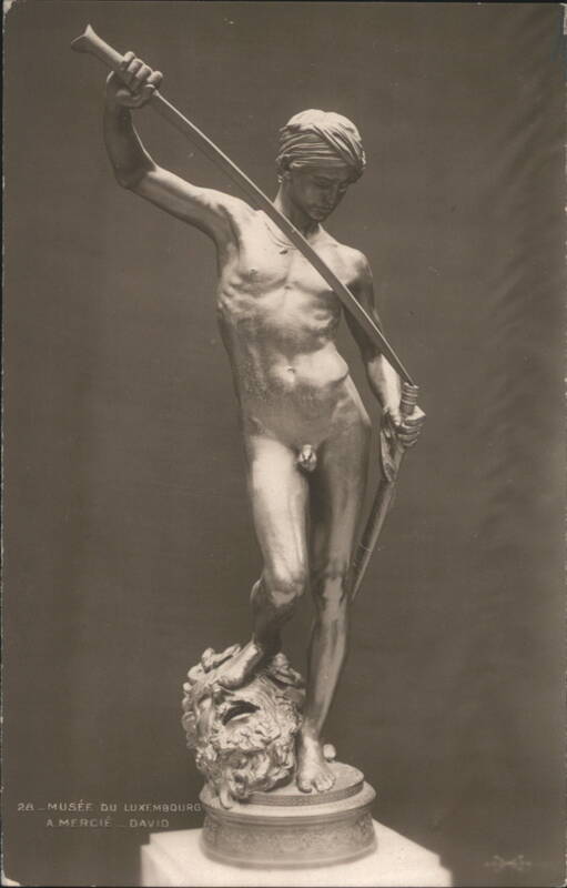 David by A. Mercié, Musée du Luxembourg Paris France