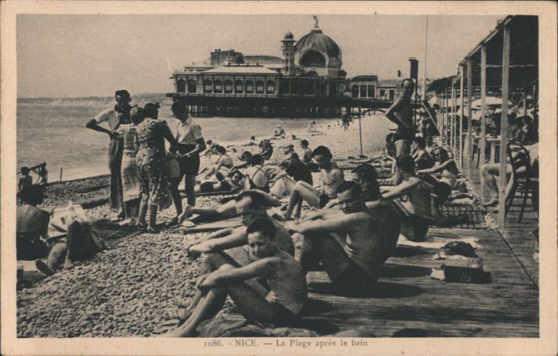 Nice Beach After Bathing, Pier Building France