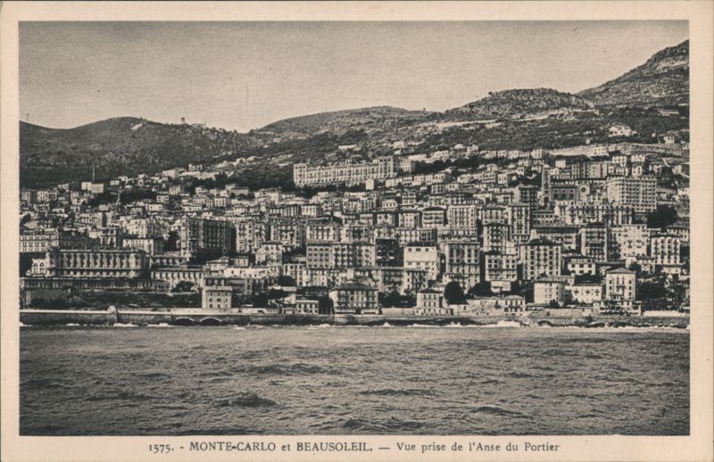 Monte-Carlo and Beausoleil, View from Anse du Portier Monaco