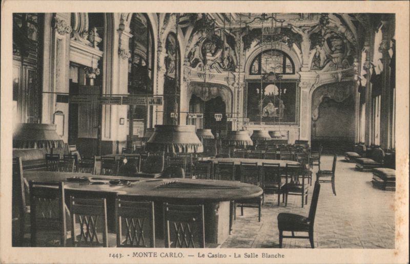 Monte Carlo Casino - La Salle Blanche Interior Monaco