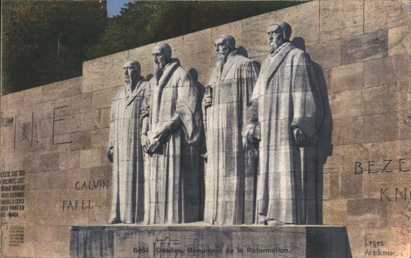 Genève Reformation Wall with Calvin, Farel, Beze, Knox Switzerland