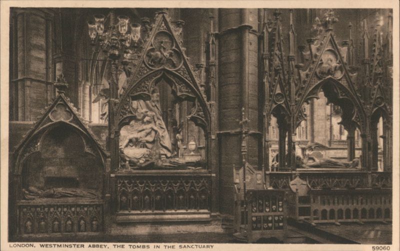 Westminster Abbey, Tombs in the Sanctuary London United Kingdom