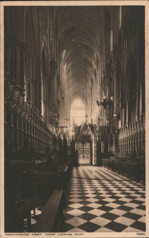 Westminster Abbey Choir Looking West London United Kingdom